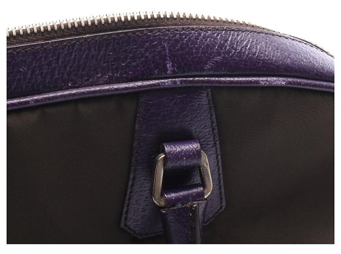 Sac à main Prada Khaki et Purple Violet Kaki - vue 9