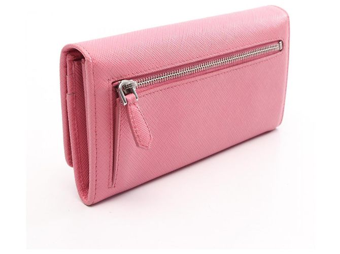 Saffiano Cartera larga Prada plegable en rosa - vista 2