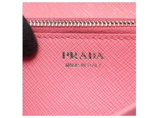 Saffiano Cartera larga Prada plegable en rosa - vista 4