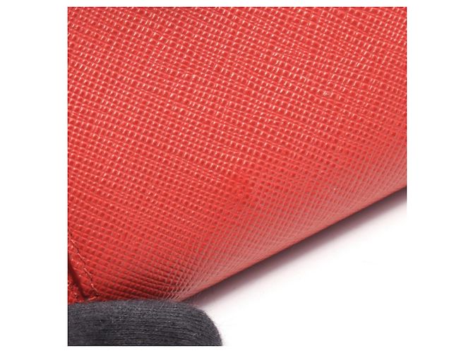 Saffiano Cartera larga Prada plegable Roja - vista 7