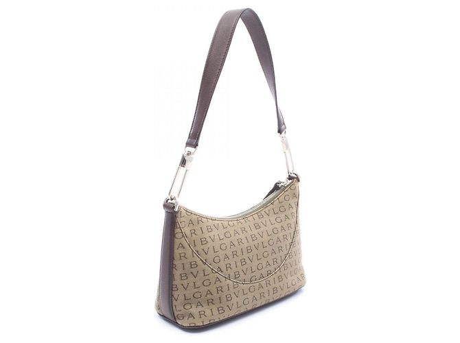 Bulgari Borsa a tracolla Bvlgari Logo Mania Marrone Cachi - vista 2