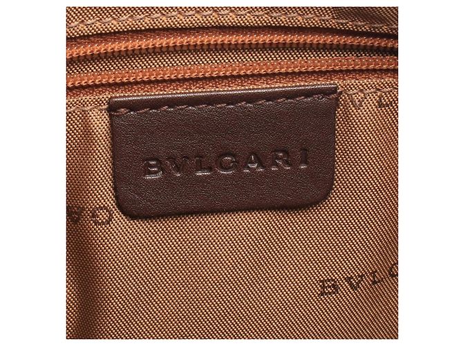 Bulgari Borsa a tracolla Bvlgari Logo Mania Marrone Cachi - vista 4