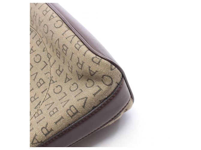 Bulgari Borsa a tracolla Bvlgari Logo Mania Marrone Cachi - vista 5