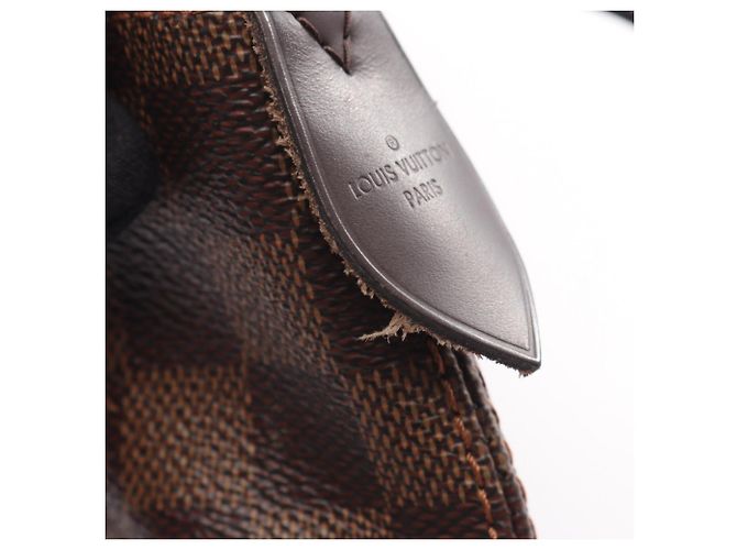 Borsa Tote Louis Vuitton Iena MM Marrone Damier ebene - vista 9