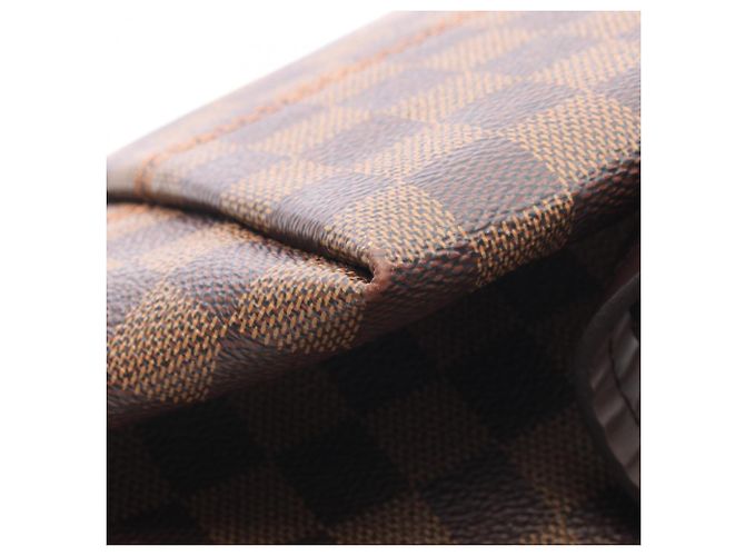 Borsa Tote Louis Vuitton IENA MM Damier Ebene Marrone - vista 7