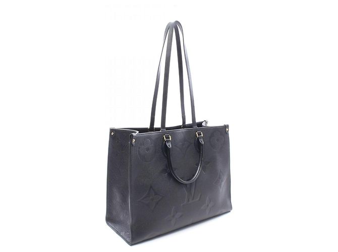 Borsa Tote Louis Vuitton OnTheGo GM Monogram Empreinte Noir Nero - vista 2