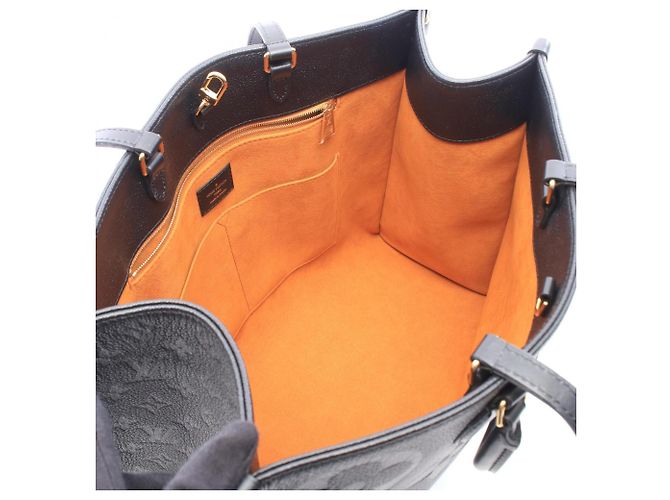 Borsa Tote Louis Vuitton OnTheGo GM Monogram Empreinte Noir Nero - vista 3