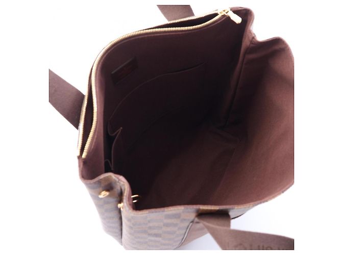 Borsa Cabas Bobour Louis Vuitton Marrone Damier ebene - vista 3