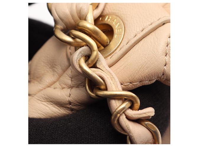 Chanel Matelassé 2-Way Schultertasche Beige - Ansicht 12