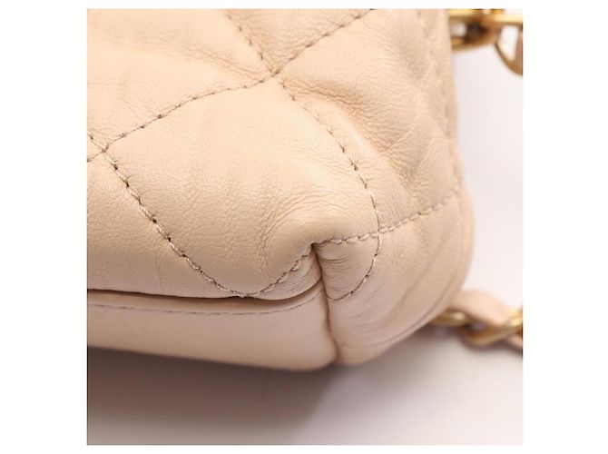 Chanel Matelassé 2-Way Schultertasche Beige - Ansicht 7