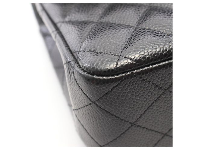 Borsa a tracolla Chanel Matelassé Double Flap Nero - vista 7