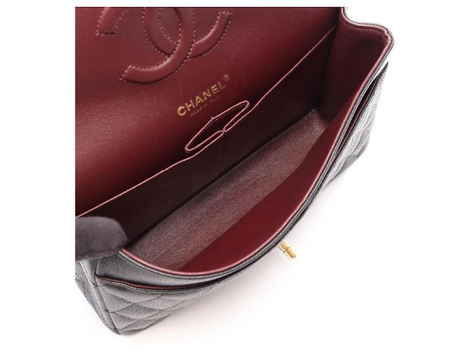 Borsa a tracolla Chanel Matelassé Double Flap Nero - vista 3