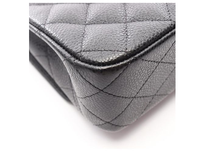 Borsa a tracolla Chanel Matelassé Double Flap Nero - vista 8