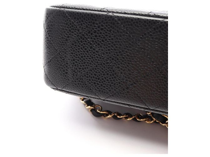 Borsa a tracolla Chanel Matelassé Double Flap Nero - vista 9