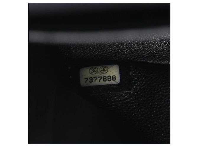 Borsa a tracolla Chanel Matelassé Double Flap Nero Bianco - vista 5