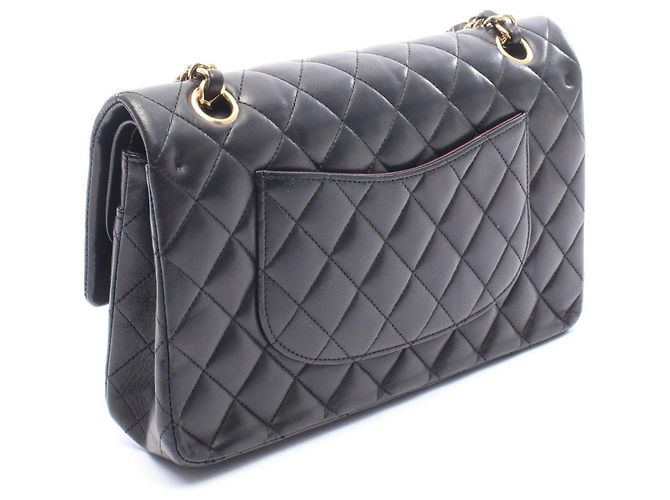 Borsa a tracolla Chanel Matelassé Double Flap Nero - vista 2