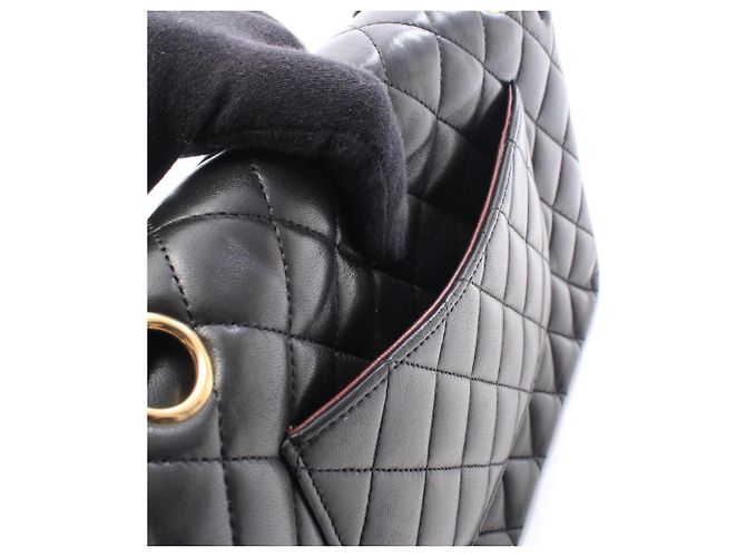 Borsa a tracolla Chanel Matelassé Double Flap Nero - vista 7