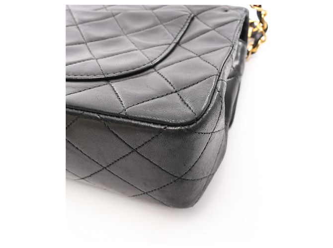 Borsa a tracolla Chanel Matelassé Double Flap Nero - vista 12