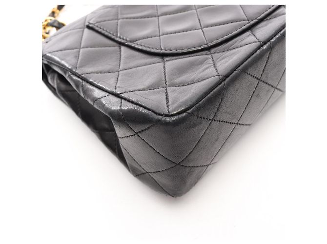 Borsa a tracolla Chanel Matelassé Double Flap Nero - vista 13