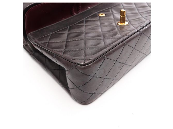 Borsa a tracolla Chanel Matelassé Double Flap Nero - vista 10