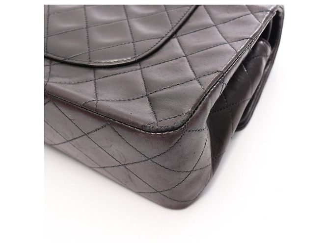 Borsa a tracolla Chanel Matelassé Double Flap Nero - vista 13