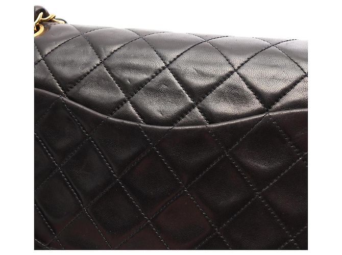 Borsa a tracolla Chanel Matelassé Double Flap Nero - vista 15