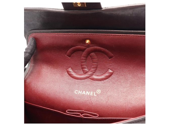 Borsa a tracolla Chanel Matelassé Double Flap Nero - vista 7