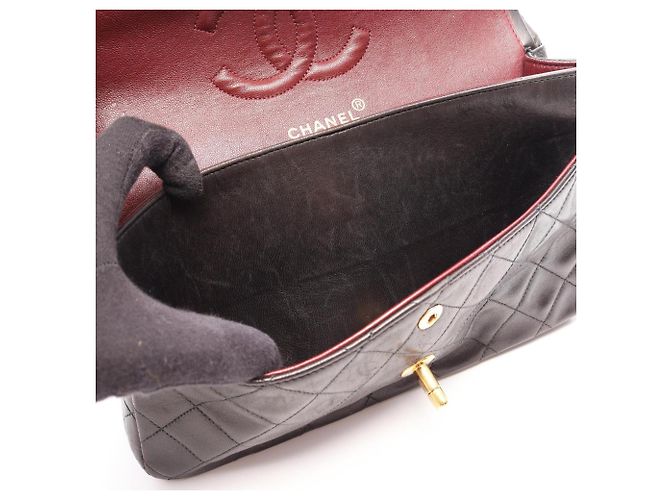 Borsa a tracolla Chanel Matelassé Double Flap Nero - vista 8