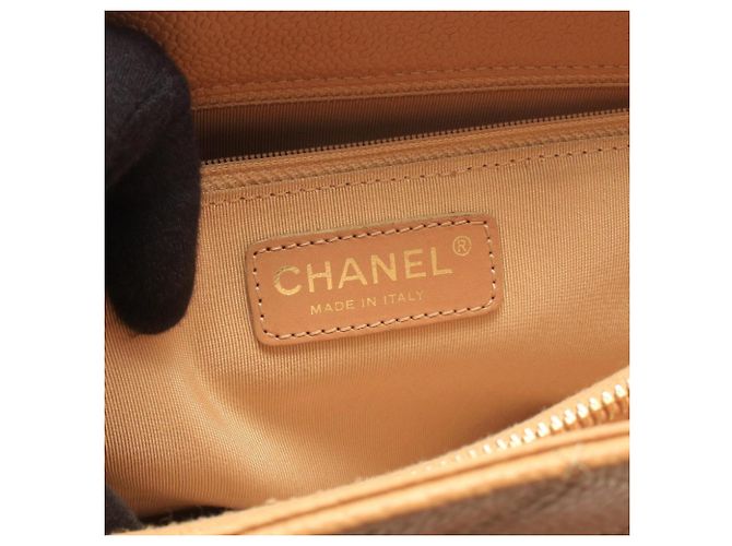 Borsa Tote Chanel Matelassé Grand Shopping Beige - vista 4