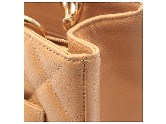 Borsa Tote Chanel Matelassé Grand Shopping Beige - vista 7