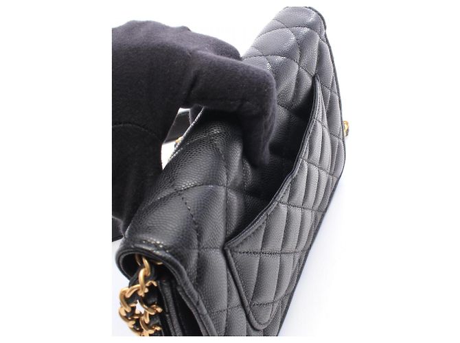 Borsa a tracolla Chanel Matelassé Nera Nero - vista 6