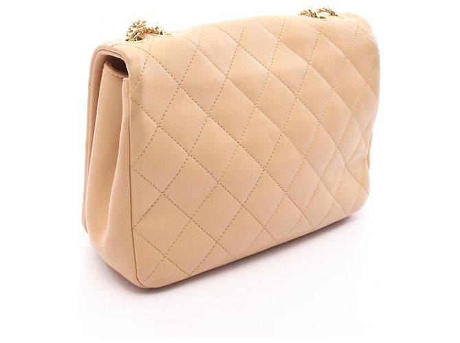 Borsa a tracolla Chanel Matelassé Beige - vista 2