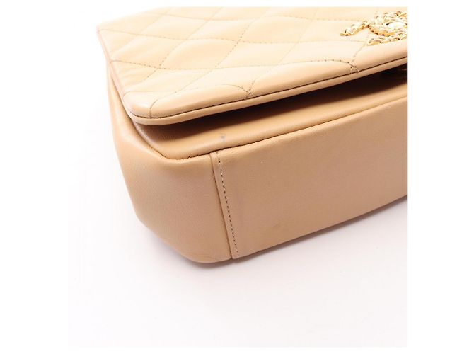 Borsa a tracolla Chanel Matelassé Beige - vista 6