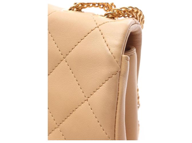 Borsa a tracolla Chanel Matelassé Beige - vista 9