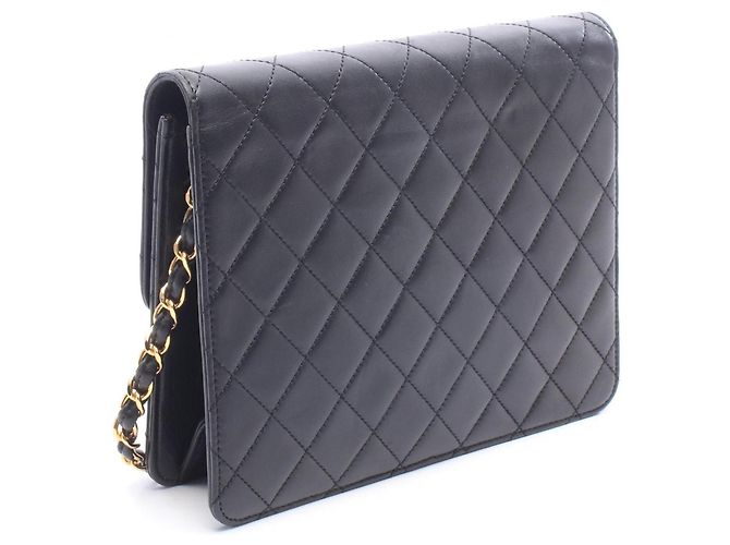Chanel Matelassé Single Flap Schultertasche Schwarz - Ansicht 2