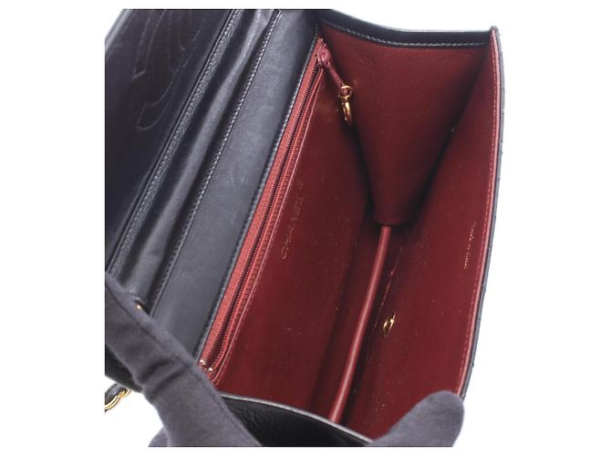 Chanel Matelassé Single Flap Schultertasche Schwarz - Ansicht 3