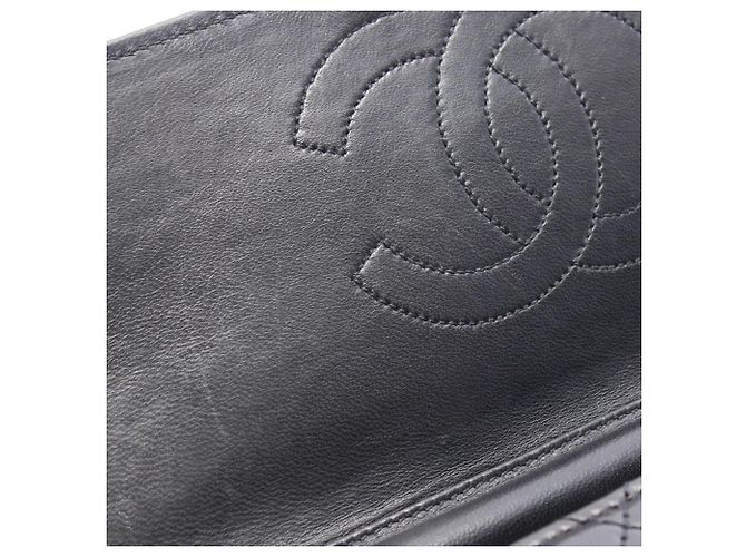 Chanel Matelassé Single Flap Schultertasche Schwarz - Ansicht 6