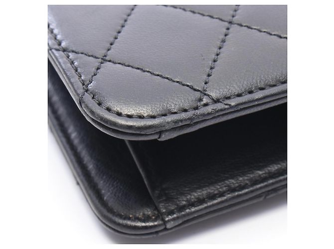 Chanel Matelassé Single Flap Schultertasche Schwarz - Ansicht 8