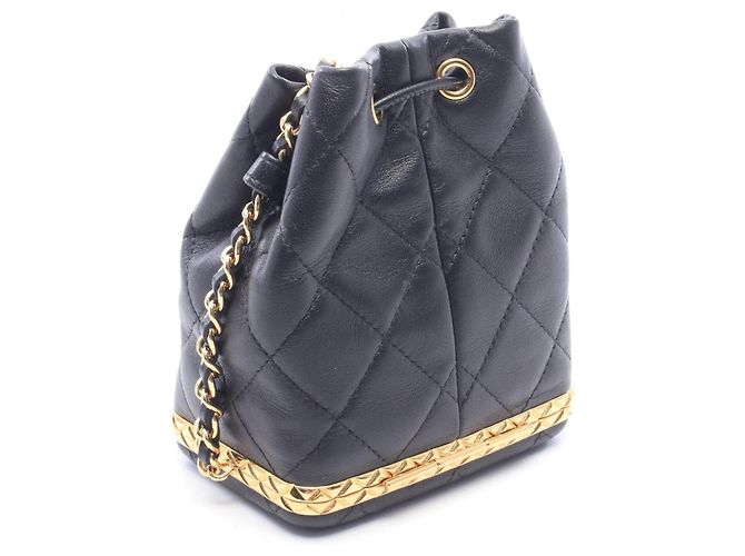 Borsa Small Bucket Matelassé Chanel Nero - vista 2