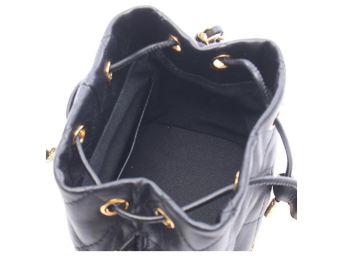 Borsa Small Bucket Matelassé Chanel Nero - vista 3