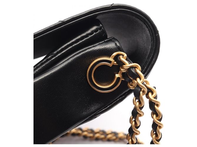 Borsa a tracolla Chanel Matelassé Small Flap Nero - vista 14