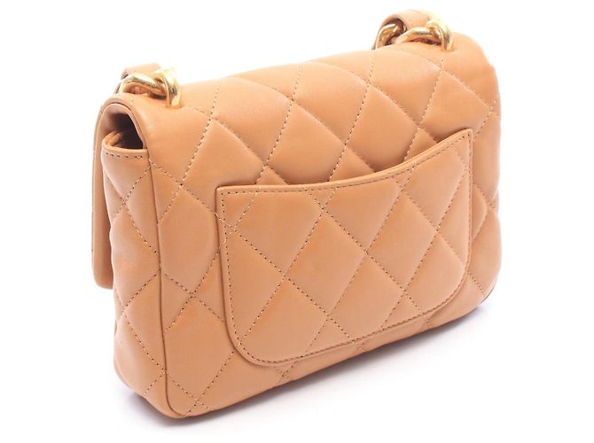 Chanel Matelassé Small Flap Bag Braun - Ansicht 2