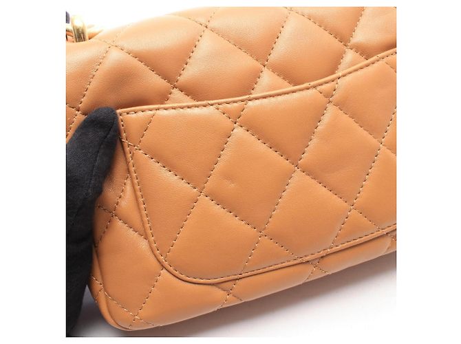Chanel Matelassé Small Flap Bag Braun - Ansicht 8