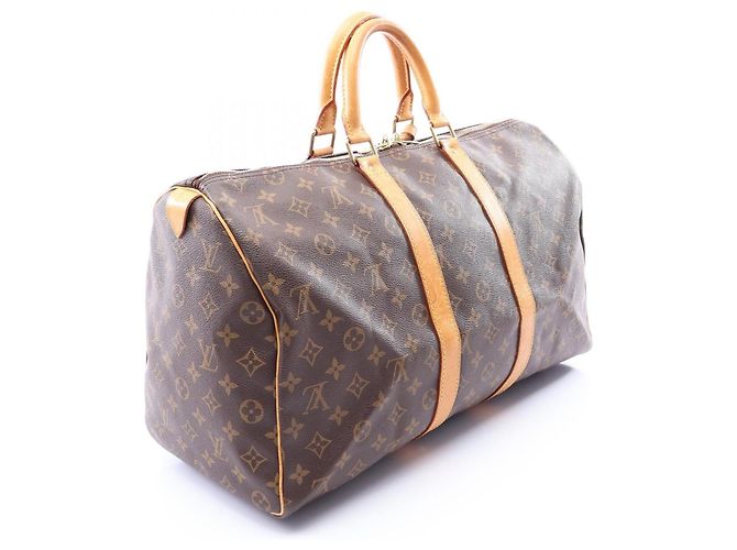 Louis Vuitton Monogram Keepall 45 Boston Tasche Braun - Ansicht 2