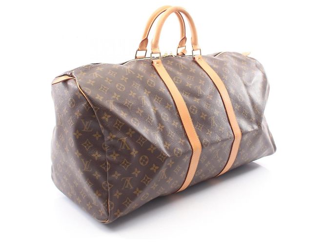 Louis Vuitton Keepall 55 Monogram Boston Tasche Braun - Ansicht 2