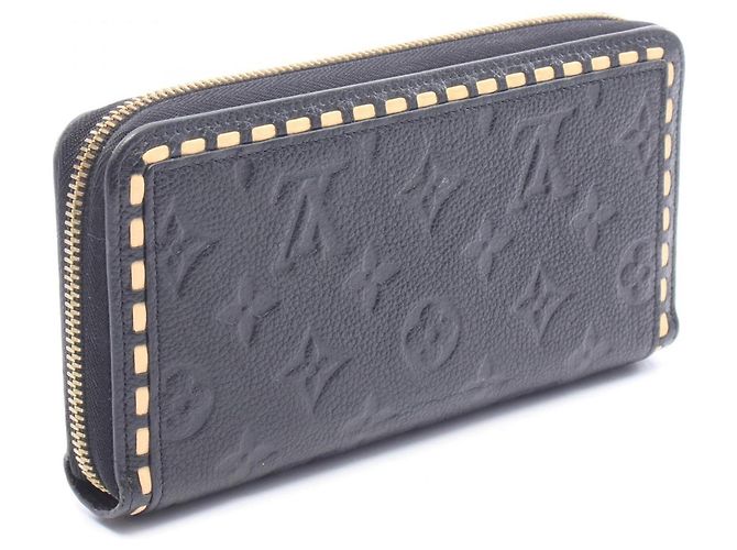 Louis Vuitton Monogram Empreinte Langbeutel Schwarz Roh - Ansicht 2