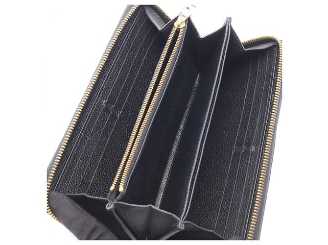 Louis Vuitton Monogram Empreinte Langbeutel Schwarz Roh - Ansicht 3