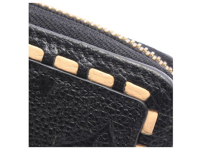Louis Vuitton Monogram Empreinte Langbeutel Schwarz Roh - Ansicht 7