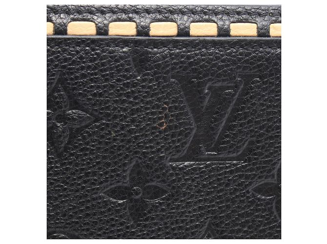 Louis Vuitton Monogram Empreinte Langbeutel Schwarz Roh - Ansicht 8