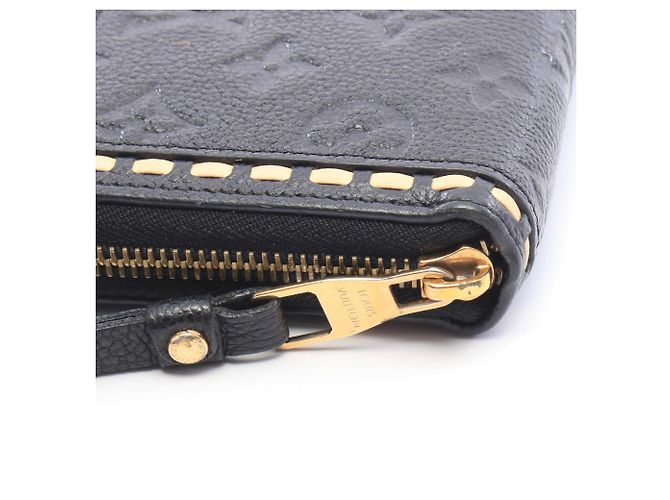 Louis Vuitton Monogram Empreinte Langbeutel Schwarz Roh - Ansicht 9